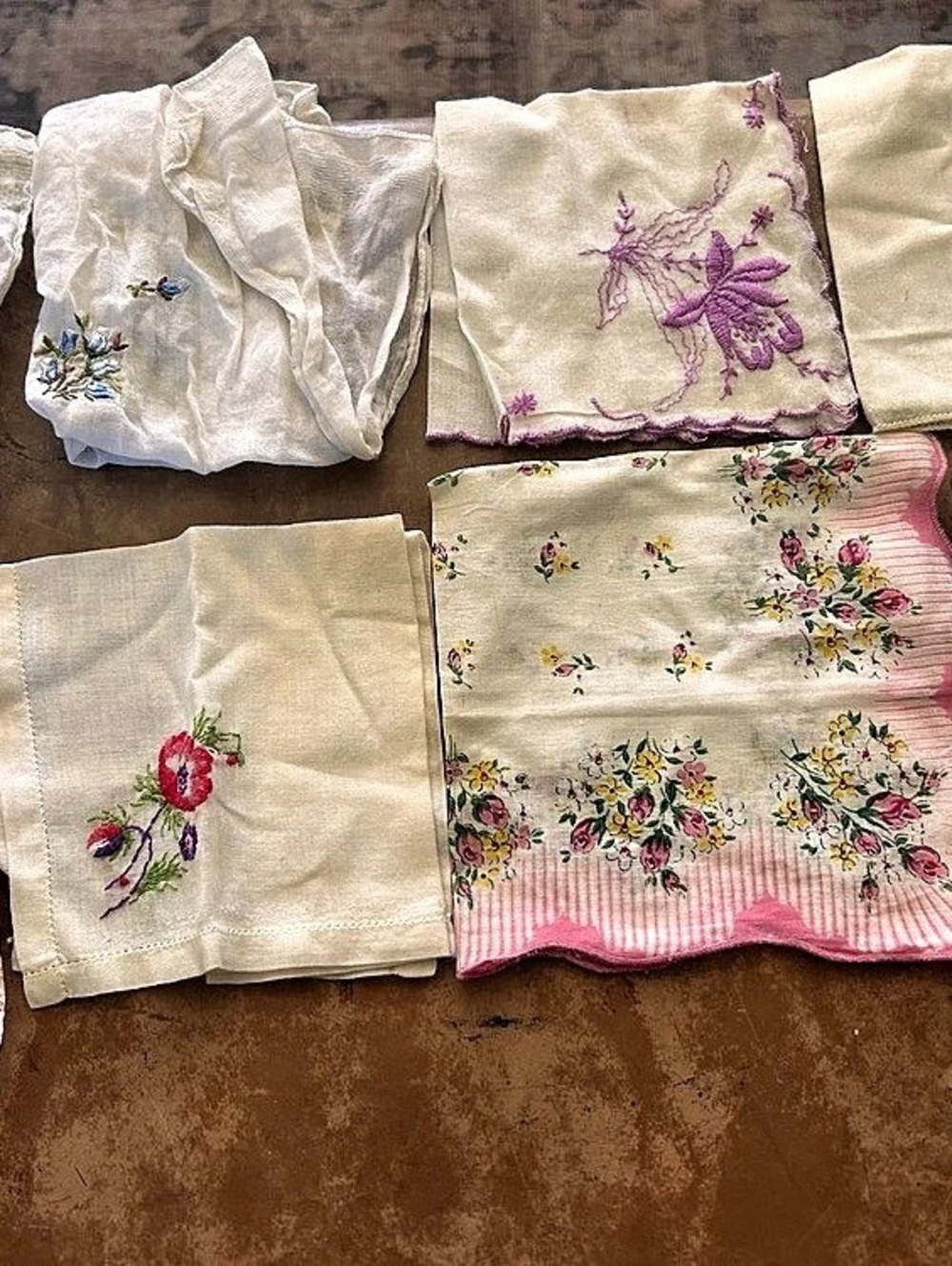 Vintage Handkerchiefs-Lot of 8